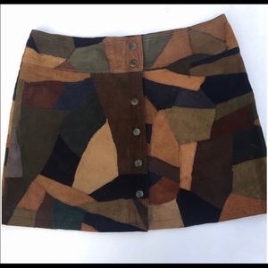 Vintage Free People Suede skirt